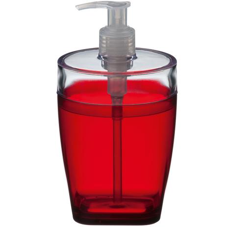 Saboneteira Porta Sabonete Liquido Dispenser Plástico 400ml Vermelho - Future Menor preço em Saboneteira Porta Sabonete Liquido Dispenser Plástico 400ml Vermelho - Future