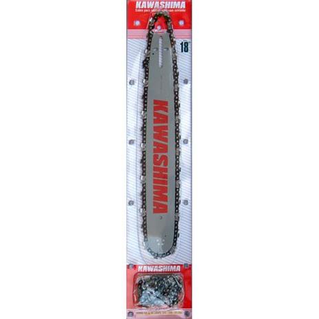 Sabre Motosserra 18'' + 2 Correntes 3/8'' .058'' 64 elos Kawashima Menor preço em Sabre Motosserra 18'' + 2 Correntes 3/8'' .058'' 64 elos Kawashima