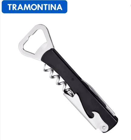 Saca-rolhas/abridor inox tramontina Menor preço em Saca-rolhas/abridor inox tramontina
