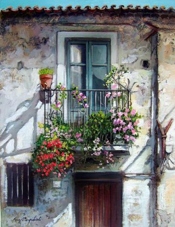Sacada Florida - Francesco Mangialardi - Tela 30x38 Para Quadro - Santhatela Menor preço em Sacada Florida - Francesco Mangialardi - Tela 30x38 Para Quadro - Santhatela
