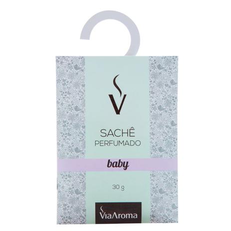 Sachê Perfumado Baby 30G - Via Aroma Menor preço em Sachê Perfumado Baby 30G - Via Aroma