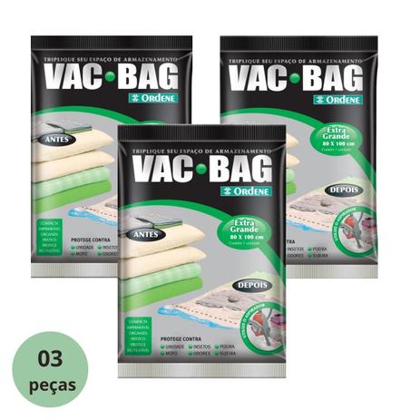 Saco a Vácuo para Roupas e Edredom GG 3un - Ordene - Saco a Vácuo ...