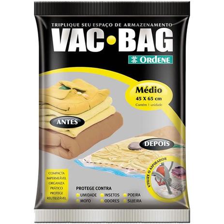 Saco à Vácuo Vac Bag Ordene Médio 45x65cm Menor preço em Saco à Vácuo Vac Bag Ordene Médio 45x65cm