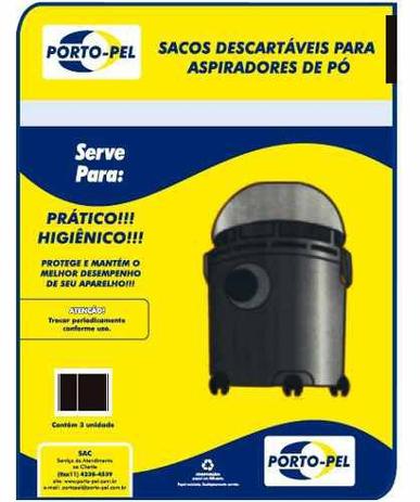 Saco Aspirador Pó Descartável Arno Aguá Pó Pacote com 03 - Porto-pel Menor preço em Saco Aspirador Pó Descartável Arno Aguá Pó Pacote com 03 - Porto-pel