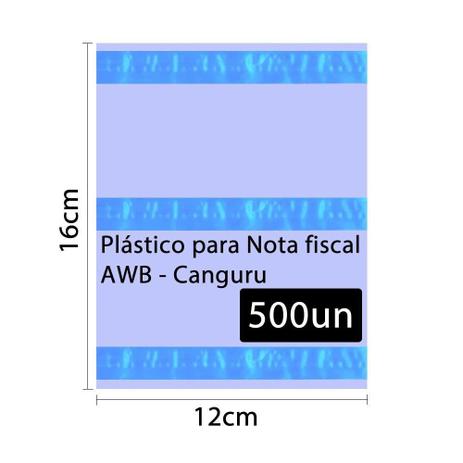Saco Canguru Plástico para Nota Fiscal 12x16cm 500un 3F - Marpax Menor preço em Saco Canguru Plástico para Nota Fiscal 12x16cm 500un 3F - Marpax