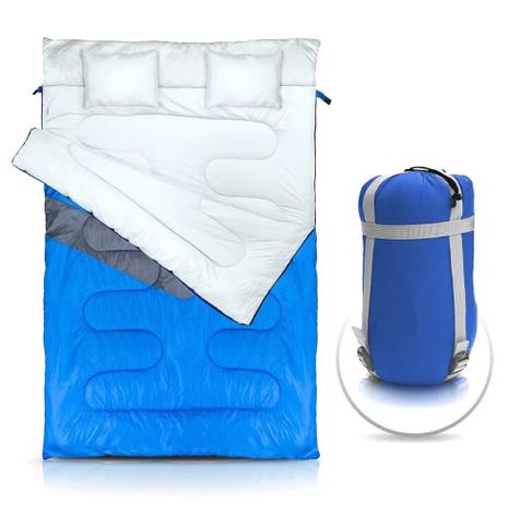 Saco de Dormir de Dormir Kuple Casal NTK Azul Menor preço em Saco de Dormir de Dormir Kuple Casal NTK Azul