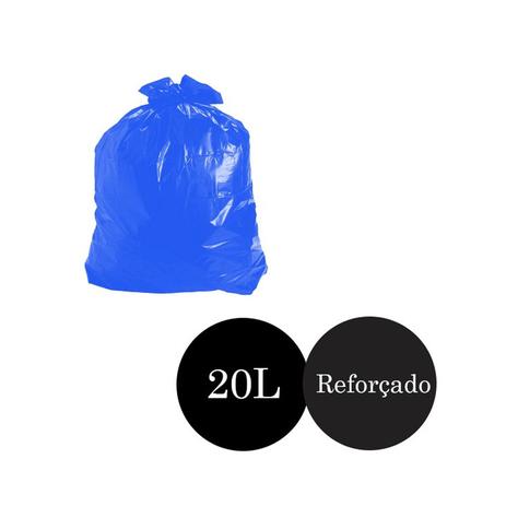 Saco de Lixo Azul Reforçado 20LTS PCT C/100 UN - Coex Menor preço em Saco de Lixo Azul Reforçado 20LTS PCT C/100 UN - Coex