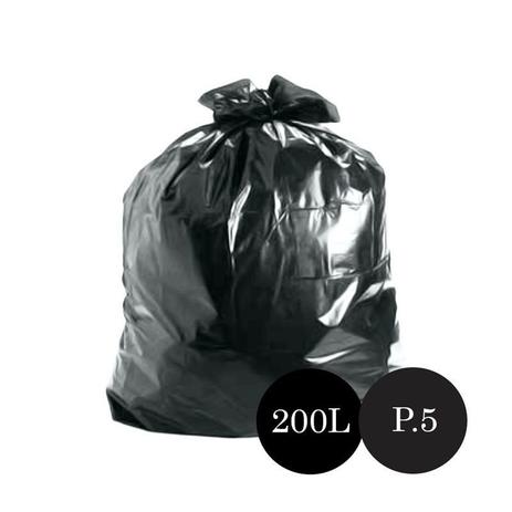 Saco de Lixo Preto P.5 200LTS PCT C/100 UN - Rr plasticos Menor preço em Saco de Lixo Preto P.5 200LTS PCT C/100 UN - Rr plasticos