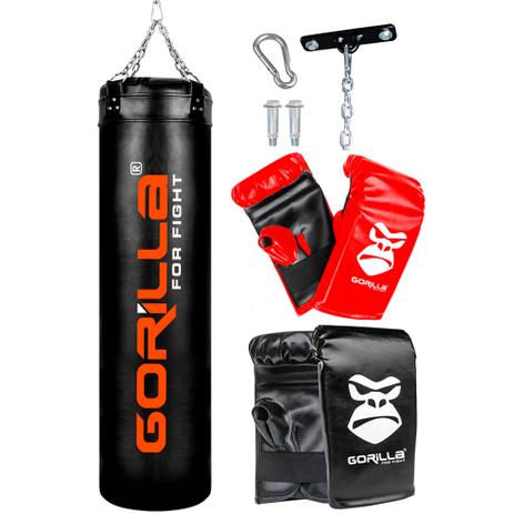Saco De Pancada 160 Cm + Luva Adulto + Infantil + Suporte - Gorilla é boa?