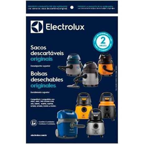 Saco Filtro Para Aspirador De Pó Electrolux A10 Kit C/ 03 Un Menor preço em Saco Filtro Para Aspirador De Pó Electrolux A10 Kit C/ 03 Un