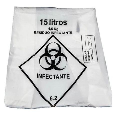 Saco lixo hospitalar infectante 15l c/100 rava Menor preço em Saco lixo hospitalar infectante 15l c/100 rava