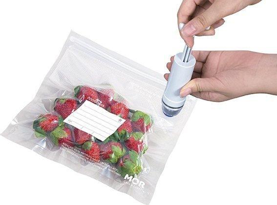 Saco Organizador a Vácuo Alimentos 10pçs C/Bomba Sucção MOR Menor preço em Saco Organizador a Vácuo Alimentos 10pçs C/Bomba Sucção MOR