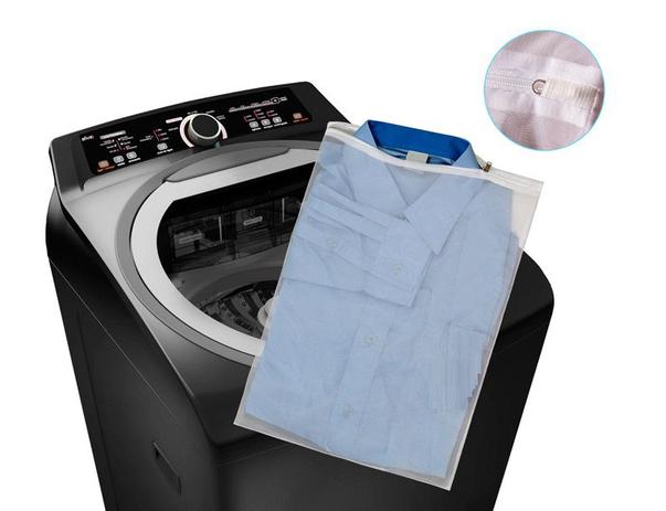 Saco Para Máquina de Lavar Roupa Tamanho Grande Kit 10 Unidades - Sete é boa?