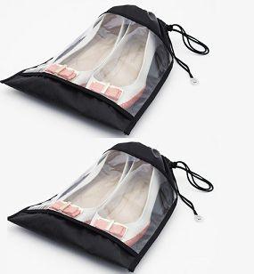 Saco para Sapatos VB Home com Visor Transparente Preto 2 peças Menor preço em Saco para Sapatos VB Home com Visor Transparente Preto 2 peças