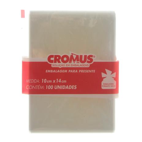 Saco Plástico 10 x 14cm Incolor 100un Cromus Menor preço em Saco Plástico 10 x 14cm Incolor 100un Cromus