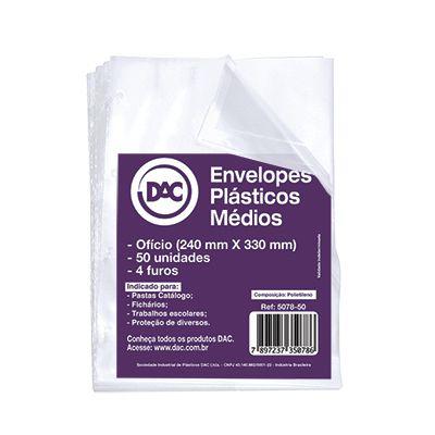 Saco Plastico Dac Médio c/ 4 Furos A4 050 Plast Cristal 5078-50 Menor preço em Saco Plastico Dac Médio c/ 4 Furos A4 050 Plast Cristal 5078-50