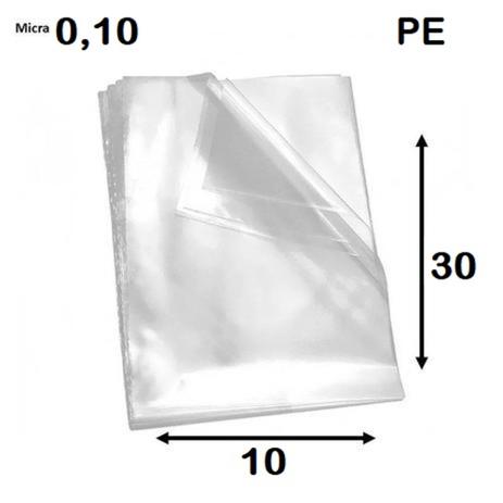 Saco Plástico Transparente 10x30 Esp. 0,10 Polietileno 1kg PE - NOVA ERA Menor preço em Saco Plástico Transparente 10x30 Esp. 0,10 Polietileno 1kg PE - NOVA ERA