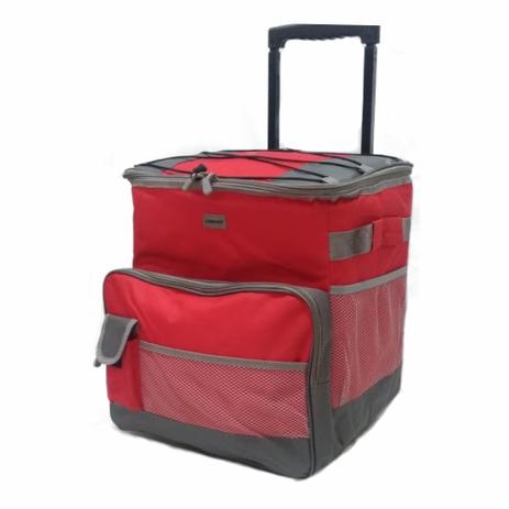 Sacola Bolsa Térmica c/Rodinhas 50 lts Base Apoio Cooler Vermelha - Y.brasil Menor preço em Sacola Bolsa Térmica c/Rodinhas 50 lts Base Apoio Cooler Vermelha - Y.brasil