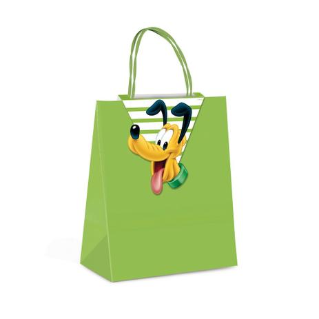 Sacola P/Presente C/Fecho Pluto Disney Verde 26X19,5Cm C/10 - Cromus Menor preço em Sacola P/Presente C/Fecho Pluto Disney Verde 26X19,5Cm C/10 - Cromus