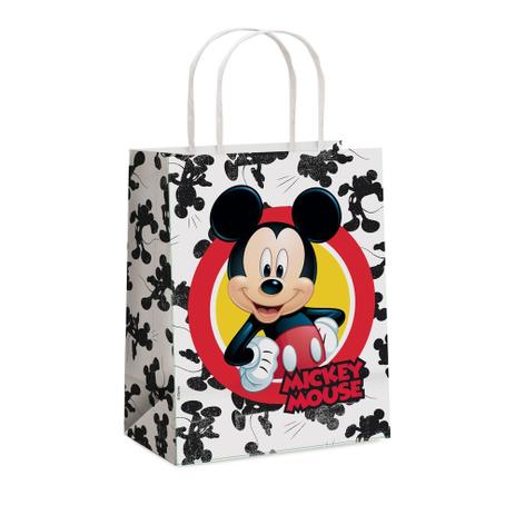 Sacola P/Presente Mickey Disney Branco,Preto 21,5X15Cm C/10 - Cromus Menor preço em Sacola P/Presente Mickey Disney Branco,Preto 21,5X15Cm C/10 - Cromus