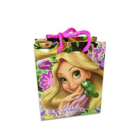 Menor preço em Sacola Rapunzel Lembrancinha Aniversário 14 X 11,5cm - Comercial wei