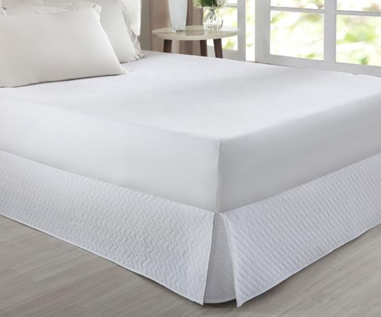 Saia Box King Matelada Retângulo Branco Home Desing-Corttex Menor preço em Saia Box King Matelada Retângulo Branco Home Desing-Corttex