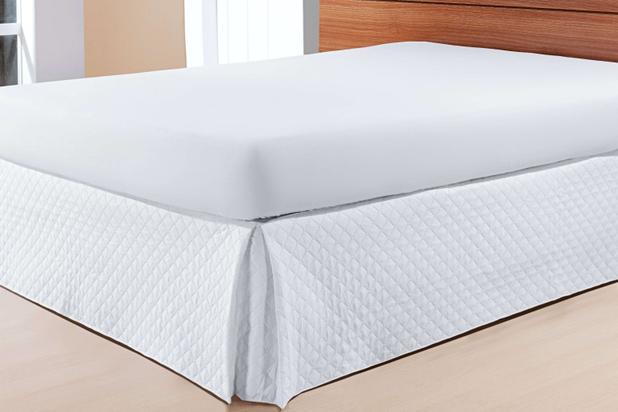 Saia Box Matelada Solteiro Branco - Finos Enxovais Menor preço em Saia Box Matelada Solteiro Branco - Finos Enxovais