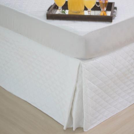 Saia Box para Cama Solteiro Matelassê Ultrassônica - Branco (copia) - Deccoralle é boa?