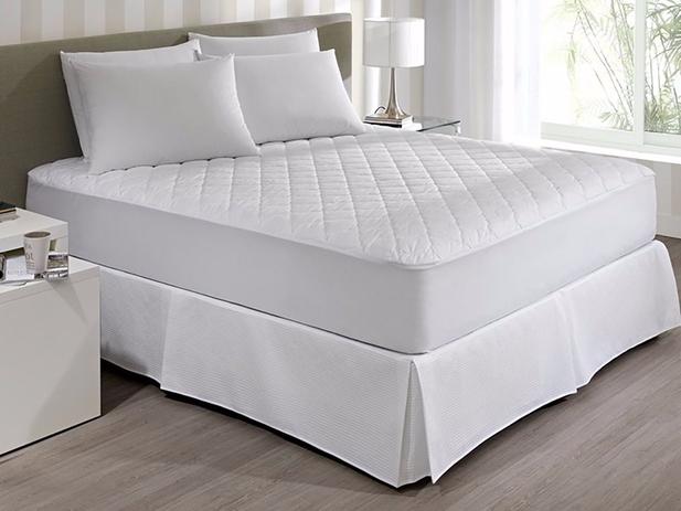 Saia Box Piquet Queen SizeCor Branco - Fassini têxtil Menor preço em Saia Box Piquet Queen SizeCor Branco - Fassini têxtil