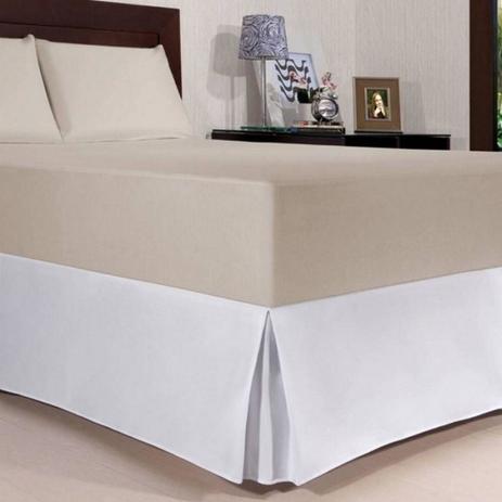 Saia Cama Box Solteiro Viúva 1,20 Lisa Com Pregas Branco Kacyumara Menor preço em Saia Cama Box Solteiro Viúva 1,20 Lisa Com Pregas Branco Kacyumara