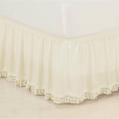 Saia Colchobox p/ Cama Queen Microfibra c/ Franja -Palha - Deccoralle é ruim? Saia Colchobox p/ Cama Queen Microfibra c/ Franja -Palha - Deccoralle é boa?