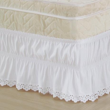 Saia Colchobox p/ Cama Queen Microfibra Elasticada Ultrassônica - Branco - Deccoralle é boa?