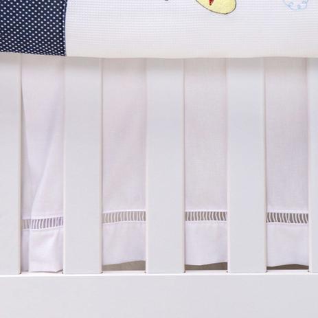 Saia de berço palito branco - Zany Baby Menor preço em Saia de berço palito branco - Zany Baby