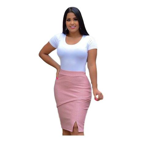 Saia Feminina Midi Lapis Social Secretaria Evangélica - LIVEMORE Menor preço em Saia Feminina Midi Lapis Social Secretaria Evangélica - LIVEMORE