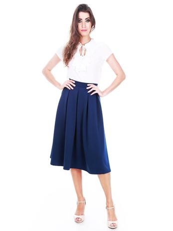 saia midi gode azul royal