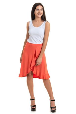 saia midi de viscose