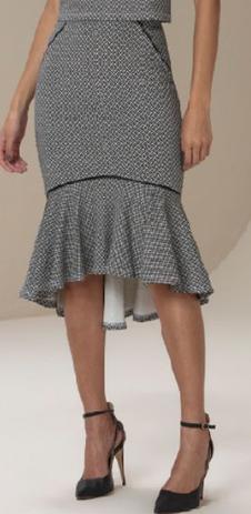 saia jacquard midi