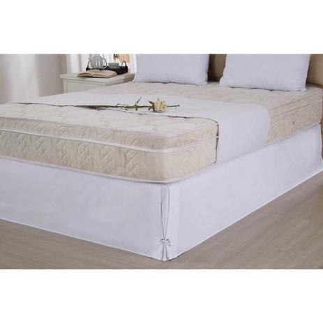 Saia P/ Cama Box Microfibra Com Ilhós Queen Branca - Vivart é boa?
