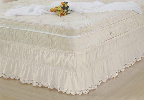 Saia P/ Cama Box Solteiro Branca Ajustavel Elasticada - Colleone enxovais Menor preço em Saia P/ Cama Box Solteiro Branca Ajustavel Elasticada - Colleone enxovais