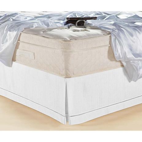 Saia para Cama Box CASAL Classic 180 Fios Branco - Juma Menor preço em Saia para Cama Box CASAL Classic 180 Fios Branco - Juma
