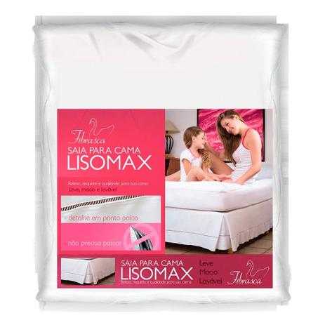 Saia para Cama Box de Solteiro Lisomax 90x190cm Fibrasca SA35 Menor preço em Saia para Cama Box de Solteiro Lisomax 90x190cm Fibrasca SA35