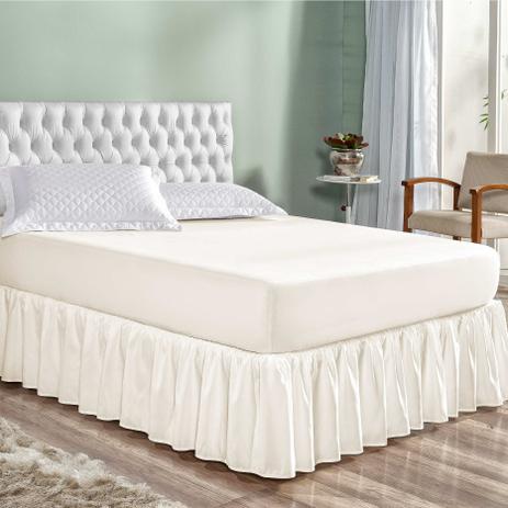 Saia para Cama Probox Colchão Casal Frizê Palha Lavive Menor preço em Saia para Cama Probox Colchão Casal Frizê Palha Lavive
