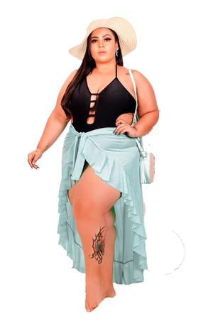 Saida de praia pareo plus size Clearance