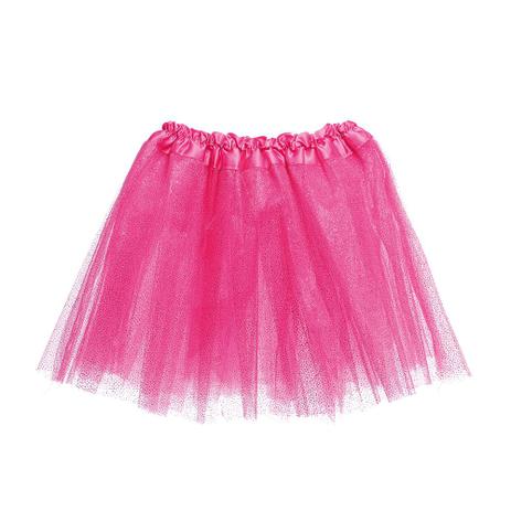 saia de tule infantil rosa