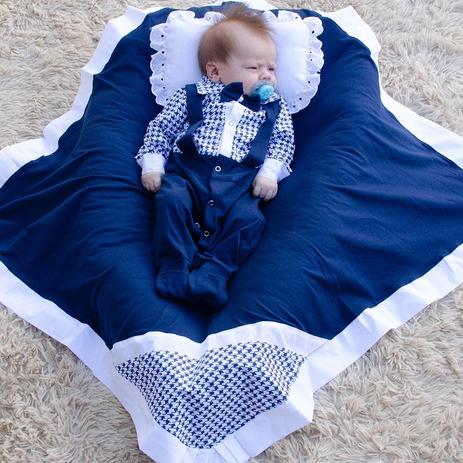 Saída de Maternidade  Menino Suspensório Marinho 04 Peças - Casa E Baby Cia é boa?