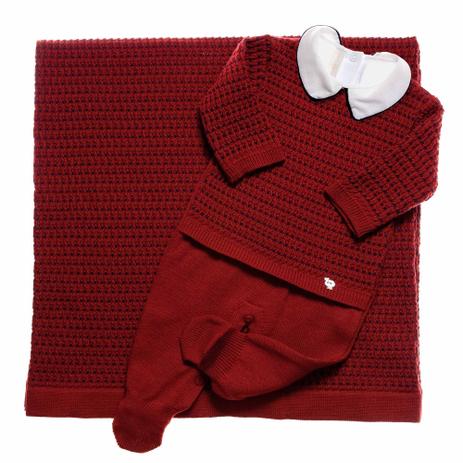 Saida maternidade tricot joão - macacão + manta + body rn - Petit mouton Menor preço em Saida maternidade tricot joão - macacão + manta + body rn - Petit mouton