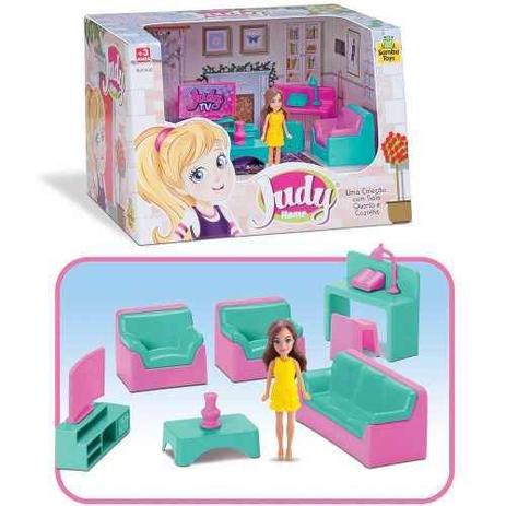 Sala da Judy Coleção Home c/ Boneca e Acessórios - 138463 - Samba Toys Menor preço em Sala da Judy Coleção Home c/ Boneca e Acessórios - 138463 - Samba Toys