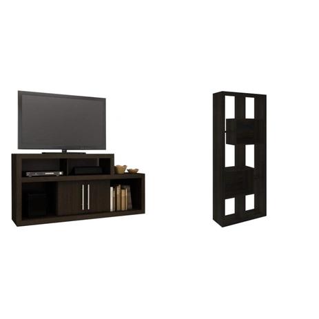 Sala de Estar Completa MadeiraMadeira com Rack e Estante 381899 Marrom - Tecno mobili é boa?