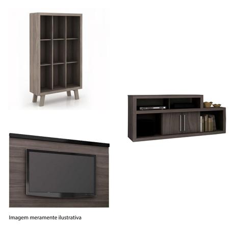 Sala de Estar Completa MadeiraMadeira com Rack, Painel e Estante 381886 Madeira/Marrom - Tecno mobili é ruim? Sala de Estar Completa MadeiraMadeira com Rack, Painel e Estante 381886 Madeira/Marrom - Tecno mobili é boa?