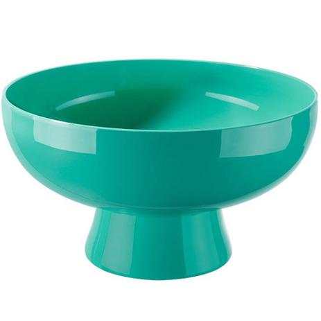 Saladeira Cake Coza Bowl Pote Tigela com Pedestal 2.4L Verde Menor preço em Saladeira Cake Coza Bowl Pote Tigela com Pedestal 2.4L Verde